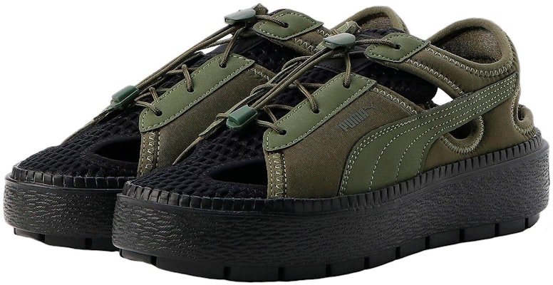 (Women) Puma Platform Trace Light Mule 'Green Black' 382872-09 Lookbook (Women) Puma Platform Trace Light Mule 'Green Black' 382872-09
