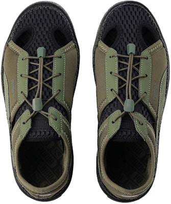 (Women) Puma Platform Trace Light Mule 'Green Black' 382872-09 Shop (Women) Puma Platform Trace Light Mule 'Green Black' 382872-09