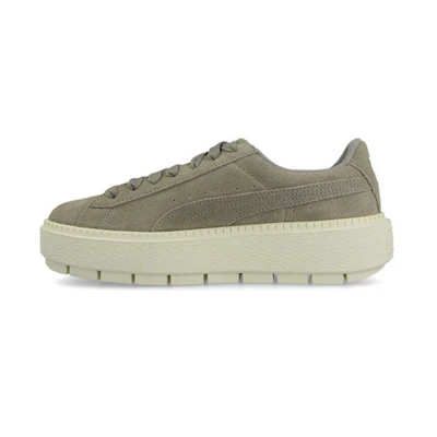 (W) Puma Platform Trace Low Tops Casual Skateboarding Shoes Green