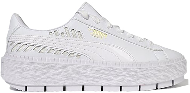 (W) Puma Platform Trace Metallic C Sneakers Putih 369170-02 Order (W) Puma Platform Trace Metallic C Sneakers Putih 369170-02