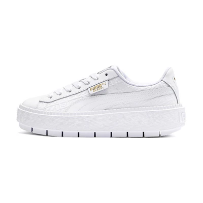 (W) Puma Platform Trace 'Triple White'