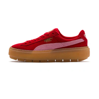 (W) Puma Platform Trace Sneakers Red