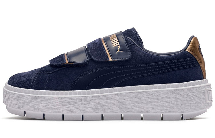 Buy (W) Puma Platform Trace Strap Slip-On 'Biru Navy' 366710-02