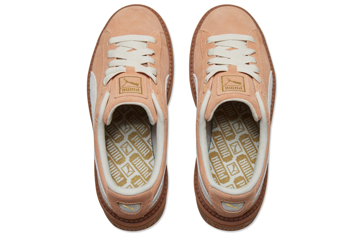 Lookbook 彪馬 平台 痕跡 耐磨 低幫 板鞋 女款 棕色