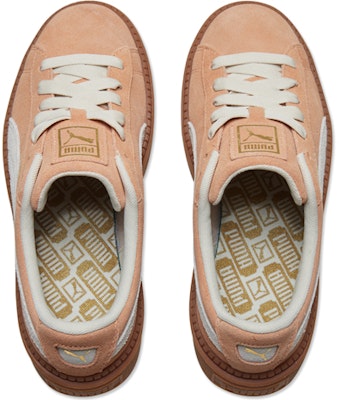 彪馬 平台 痕跡 耐磨 低幫 板鞋 女款 棕色 Lookbook 彪馬 平台 痕跡 耐磨 低幫 板鞋 女款 棕色