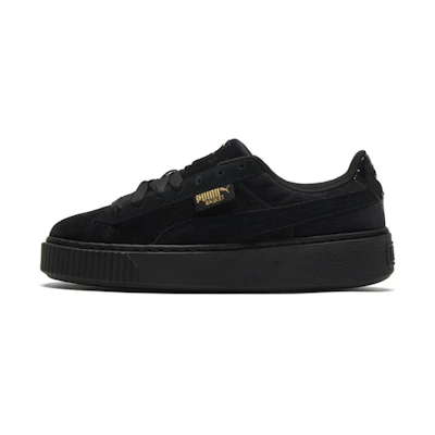 (W) Puma Platform Velvet 'Black Gold'