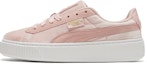 Buy (W) Puma Platform Velvet Merah Jambu/Putih Kasut Kasual Rendah untuk Luncur 373935-02
