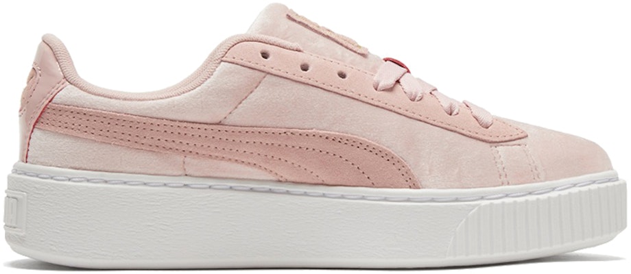 (Women) Puma Platform Velvet Pink/White Low Casual Board Shoes 373935-02 Order (Women) Puma Platform Velvet Pink/White Low Casual Board Shoes 373935-02