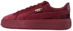 Buy (W) Puma Platform Velvet Ungu Kasut Rendah Sneakers Ungu 373935-04