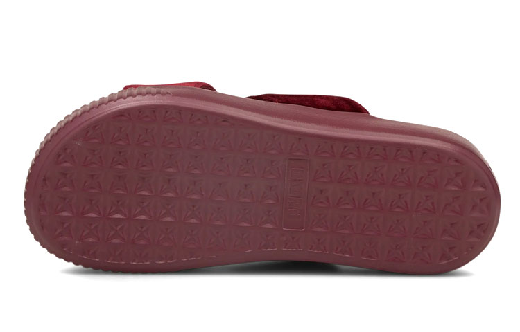 Purchase (W) Puma Plataforma Zapatillas de Terciopelo Rojas 380675-01