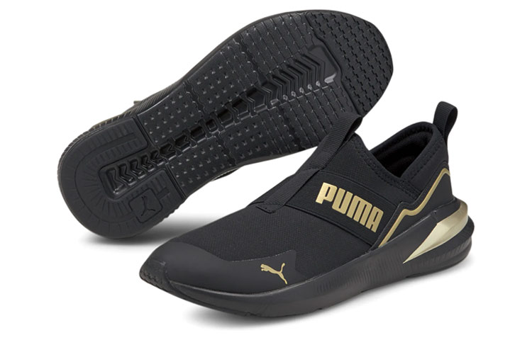 Shop Puma Platinum ALT 防滑透氣運動跑步鞋 女款 黑金