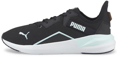 (Women) Puma Platinum Shimmer 'Black White Blue' 195265-06 (Women) Puma Platinum Shimmer 'Black White Blue' 195265-06