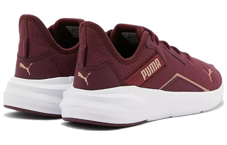 Lookbook Puma Platinum Shimmer 低幫跑步鞋 女款 酒紅色