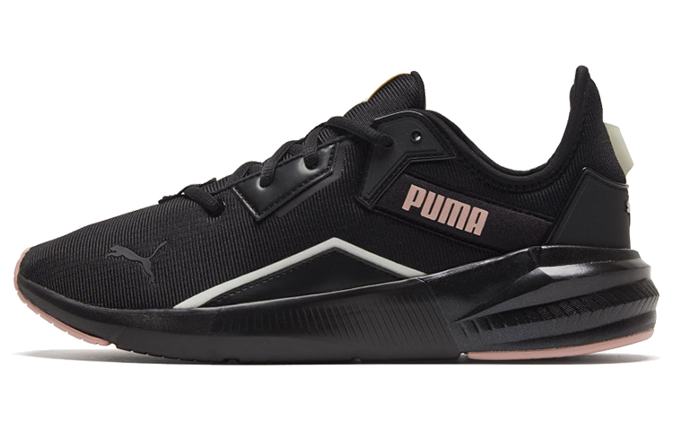 (Women) Puma Platinum Shimmer Sneakers Black/Pink 193772-03