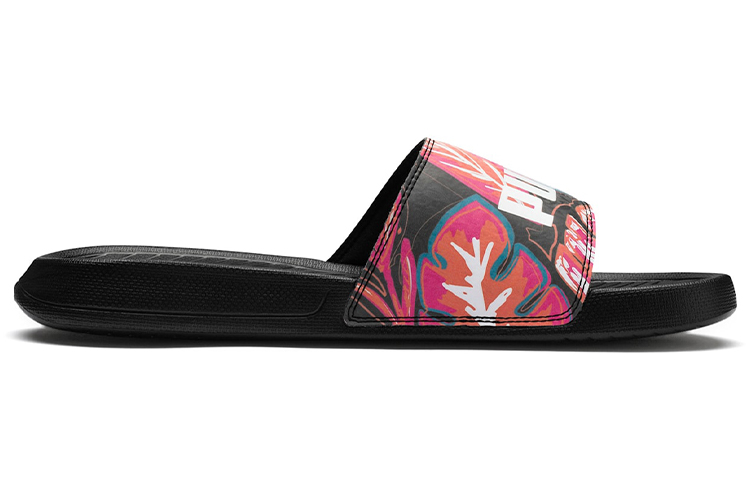 Order (W) Puma Popcat Flower Power Sandalias Negras 369423-01