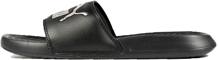 (Women) Puma Popcat Minimalistic Casual Shoe Black Silver 361222-17 (Women) Puma Popcat Minimalistic Casual Shoe Black Silver 361222-17