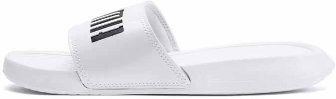 (Women) Puma Popcat Patent 'White Slides' 370697-02 (Women) Puma Popcat Patent 'White Slides' 370697-02