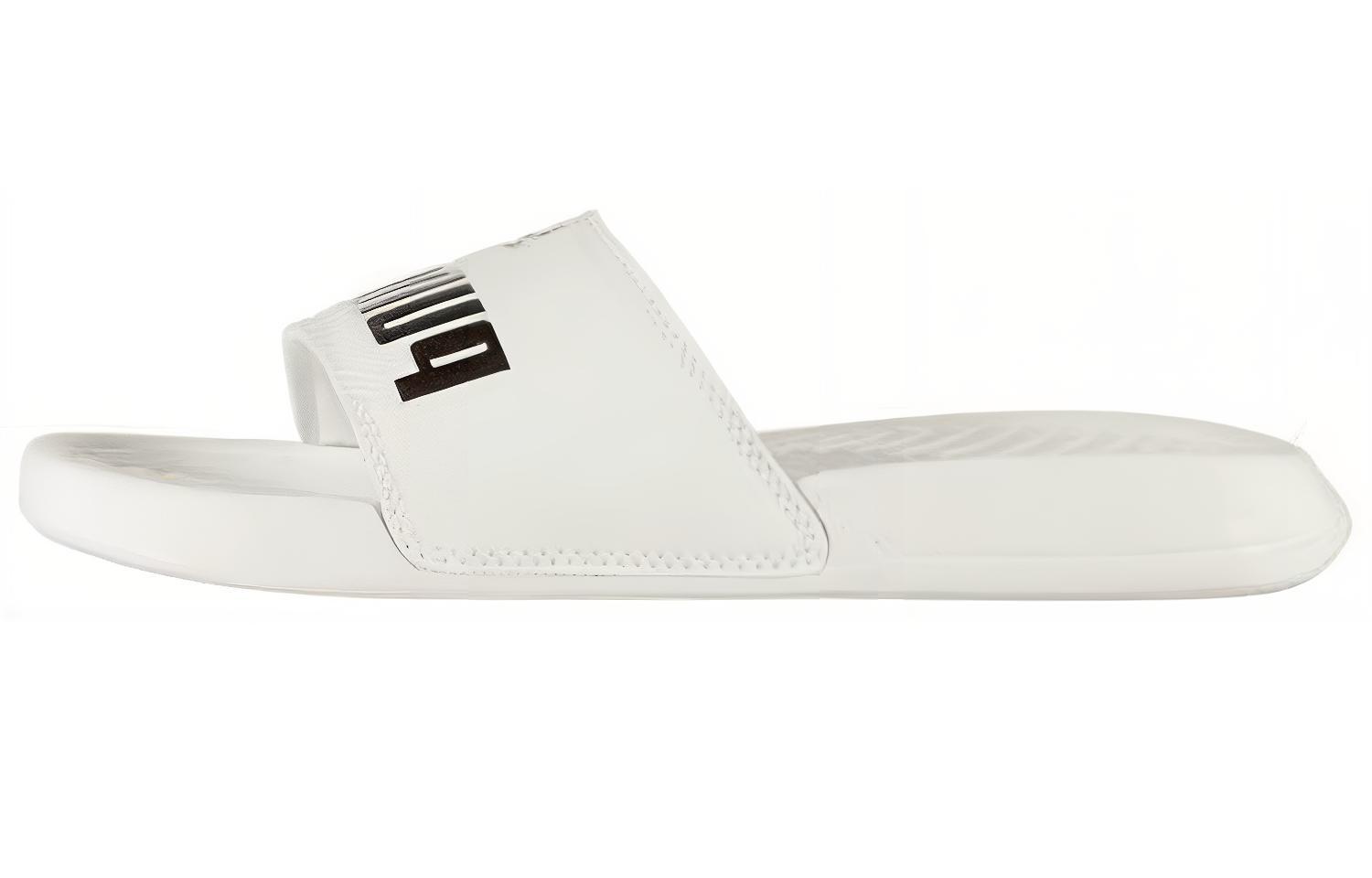 (Women) Puma Popcat White Slide 'White Black' 361222-13