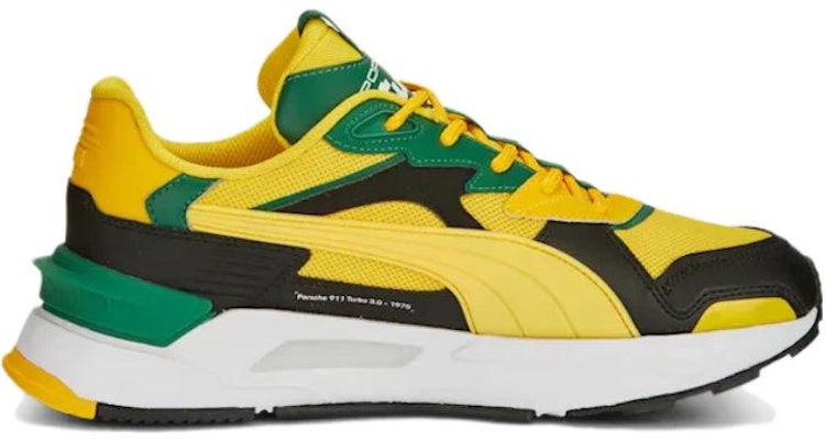 保時捷傳奇 x PUMA Mirage Sport 防滑耐磨透氣 低幫 運動休閒鞋 女款 黃黑 Order 保時捷傳奇 x PUMA Mirage Sport 防滑耐磨透氣 低幫 運動休閒鞋 女款 黃黑