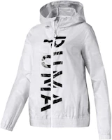 (Women) Puma Printed White Hoodie Jacket 518320-02 (Women) Puma Printed White Hoodie Jacket 518320-02