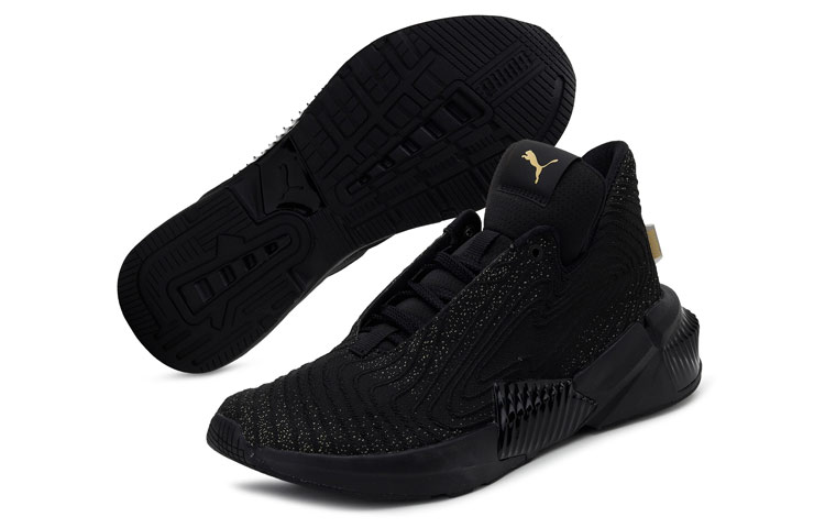 Lookbook (W) 푸마 프로보크 XT 퓨처 '블랙 팀 골드' (Puma Provoke XT Future 'Black Team Gold') 194873-01