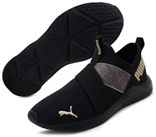 Shop (Women) Puma Prowl Slip-On 'Animal - Black Team Gold' 194408-01