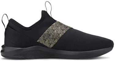 Order (Women) Puma Prowl Slip-on Metallic Low-top Running Shoes Black 194116-02