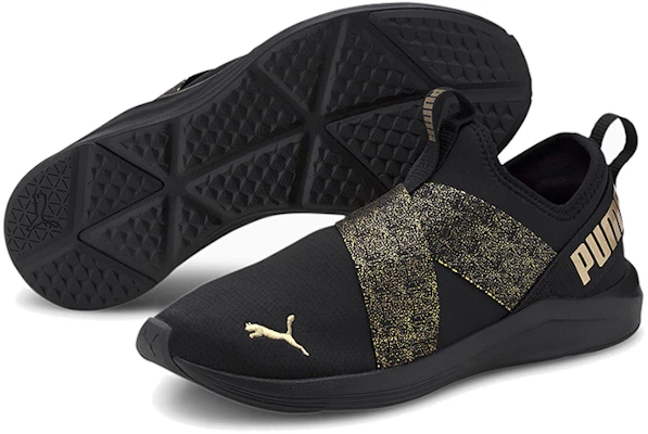 (W) Puma Prowl Slip-On Metallic Scarpe da Corsa Basse Nero 194116-02 Lookbook (W) Puma Prowl Slip-On Metallic Scarpe da Corsa Basse Nero 194116-02