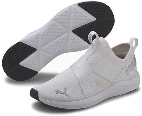 (Women) Puma Prowl Slip-on Metallic Low-top Running Shoes Khaki Grey 'White Khaki Gray' 194116-01 Purchase (Women) Puma Prowl Slip-on Metallic Low-top Running Shoes Khaki Grey 'White Khaki Gray' 194116-01