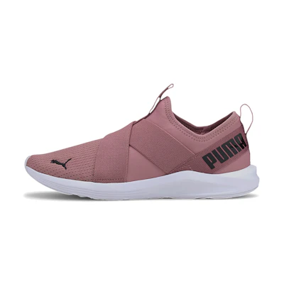 (W) Puma Prowl Slip On Low Top Running Shoes Pink/White
