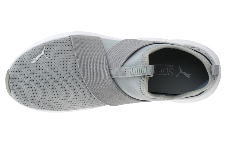 Lookbook (W) 彪马Prowl Slip On灰色&#x27;白色&#x27; 运动鞋 193078-12