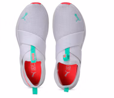 Lookbook (Women) Puma Prowl Slip On Low-Top Sneakers Grey/Red 193078-04