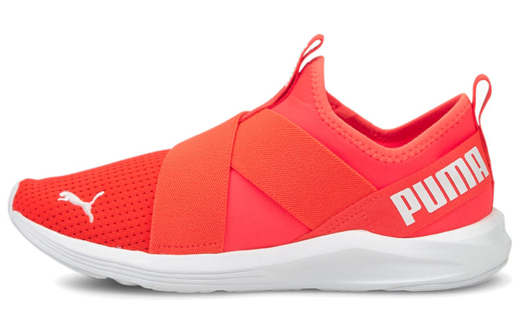 (Women) Puma Prowl Slip On Low-Top Sneakers Orange/White 193078-15