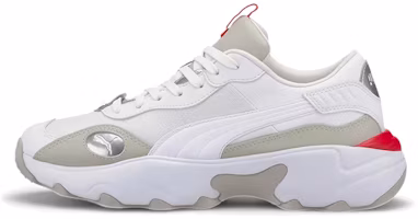 (Women) Puma Pulsar Glow 'White Gray Red' 373044-02 (Women) Puma Pulsar Glow 'White Gray Red' 373044-02