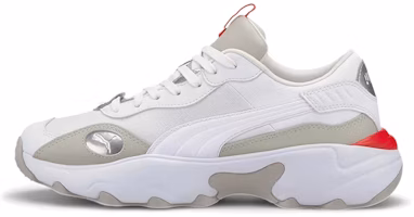 (Women) Puma Pulsar Glow 'White Gray Red' 373044-02 (Women) Puma Pulsar Glow 'White Gray Red' 373044-02