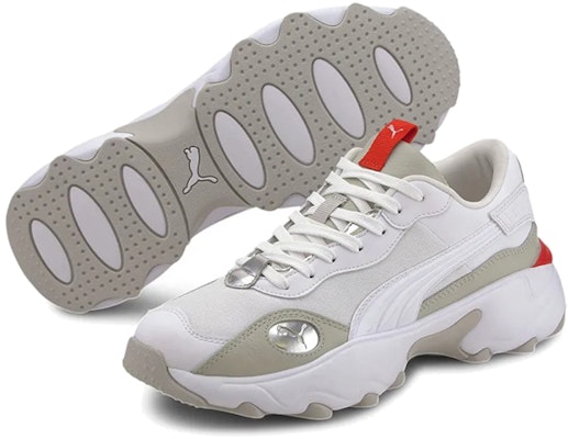 (Women) Puma Pulsar Glow 'White Gray Red' 373044-02 Purchase (Women) Puma Pulsar Glow 'White Gray Red' 373044-02