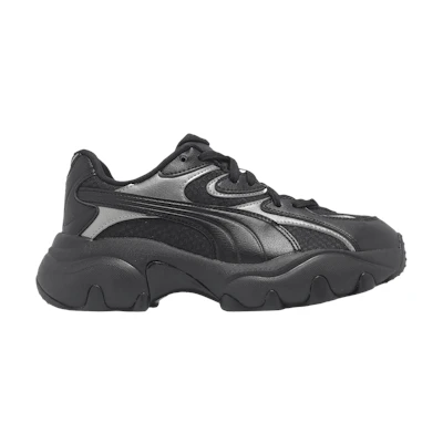 (W) Puma Pulsar Lite Shimmery 'Black Aged Silver'