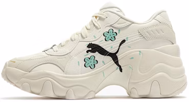 (Women) Puma Pulsar Wedge 'Cat Logo - Whisper White Aruba Blue' 392710-01 (Women) Puma Pulsar Wedge 'Cat Logo - Whisper White Aruba Blue' 392710-01