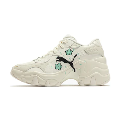 (W) Puma Pulsar Wedge 'Cat Logo - Whisper White Aruba Blue'