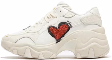 (Women) Puma Pulsar Wedge 'CN Heart - Frosted Ivory' 398674-01 (Women) Puma Pulsar Wedge 'CN Heart - Frosted Ivory' 398674-01