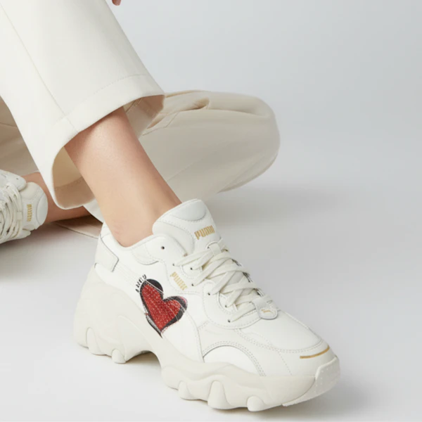 (W) 푸마 펄사 웨지 'CN 하트 - 프로스티드 아이보리' 398674-01 Order (W) 푸마 펄사 웨지 'CN 하트 - 프로스티드 아이보리' 398674-01