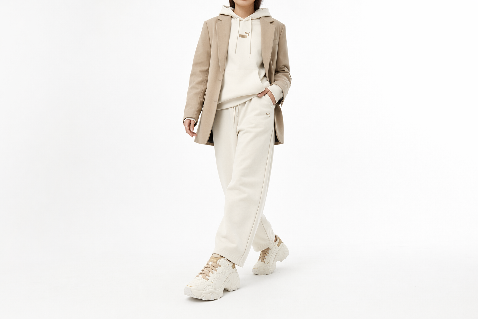 Order PUMA Pulsar Wedge 舒適 耐磨輕便 低筒 老爹鞋 女款 棕白色