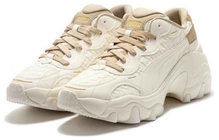Shop PUMA Pulsar Wedge 舒適 耐磨輕便 低筒 老爹鞋 女款 棕白色