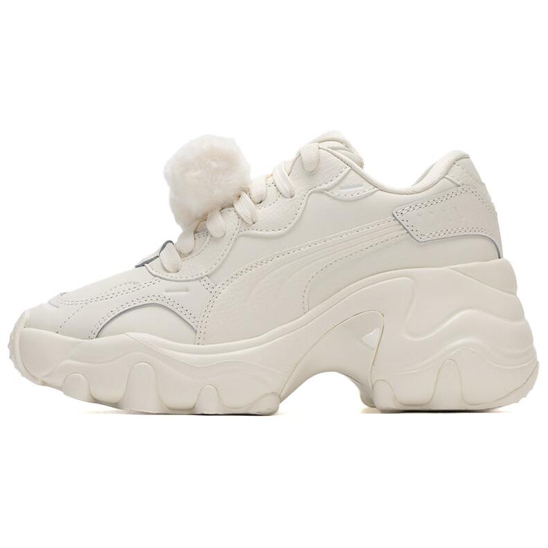 (Women) Puma Pulsar Wedge 'Furry - Warm White' 400977-01