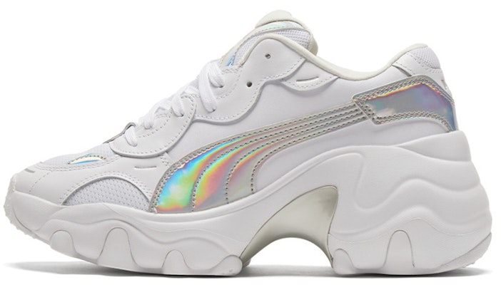 (Women) Puma Pulsar Wedge 'Iridescent - White Silver' 385251-01 Buy (Women) Puma Pulsar Wedge 'Iridescent - White Silver' 385251-01