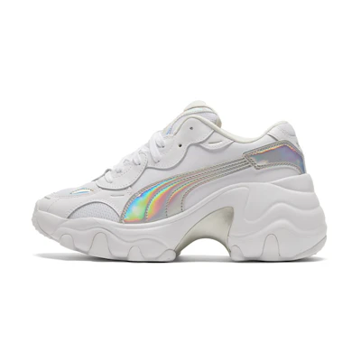 (W) Puma Pulsar Wedge 'Iridescent - White Silver'
