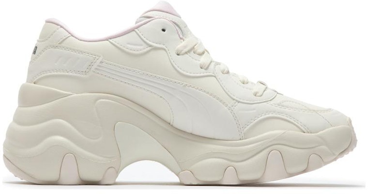 PUMA Pulsar Wedge Logo Play 防滑耐磨 低筒 老爸鞋 女款 白粉 Order PUMA Pulsar Wedge Logo Play 防滑耐磨 低筒 老爸鞋 女款 白粉
