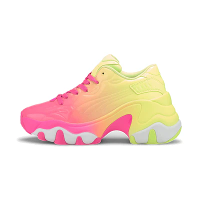 (W) Puma Pulsar Wedge 'Luminous Pink Fizzy Yellow'