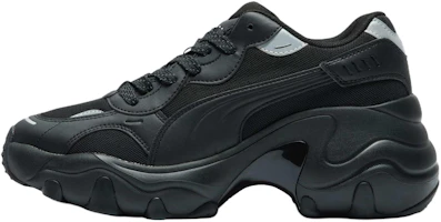 (Women) Puma Pulsar Wedge Mesh V2 'Black Silver' 399681-01 (Women) Puma Pulsar Wedge Mesh V2 'Black Silver' 399681-01