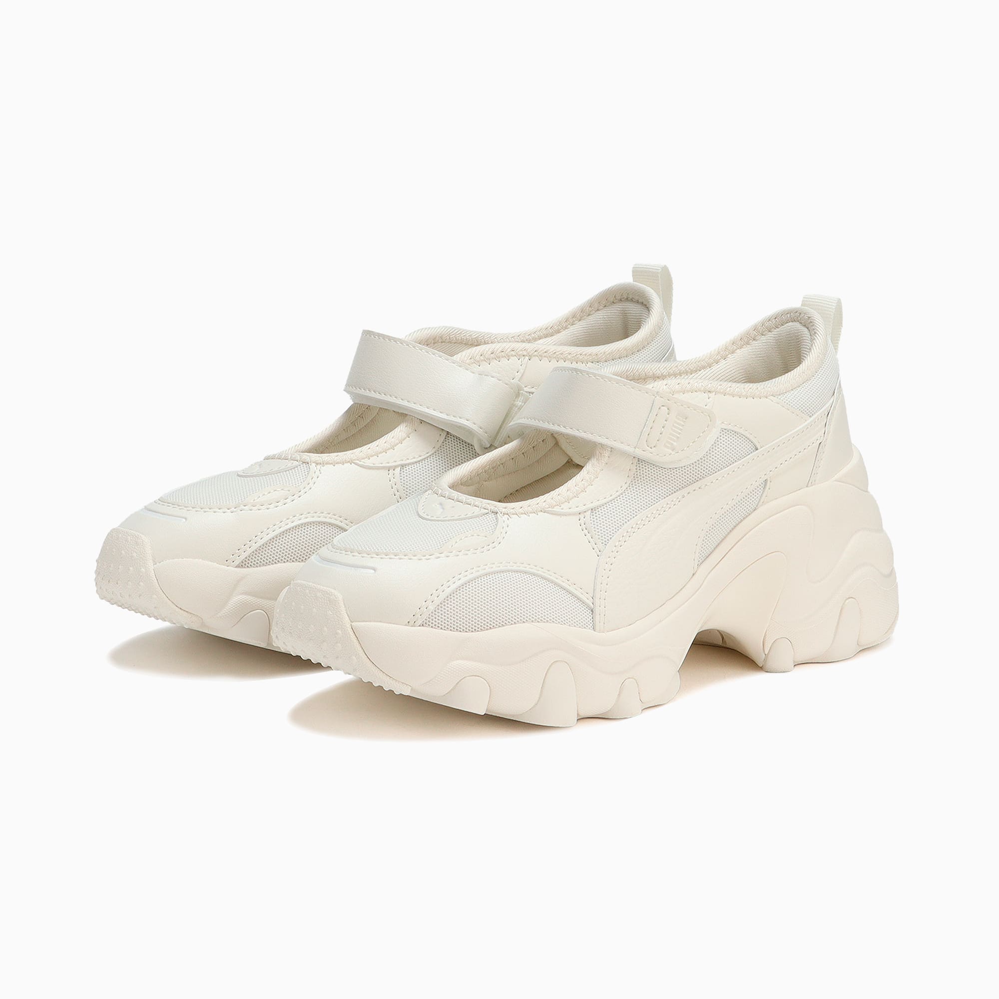 Shop (W) Sandalo Puma Pulsar Wedge ''Warm White'' 398677-01